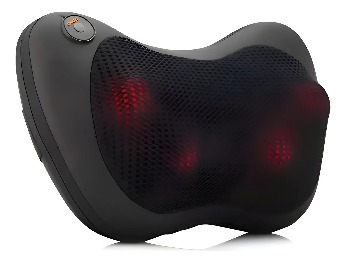 Almofada Encosto Massageadora Massagem Shiatsu Supermedy Preto 127/220v